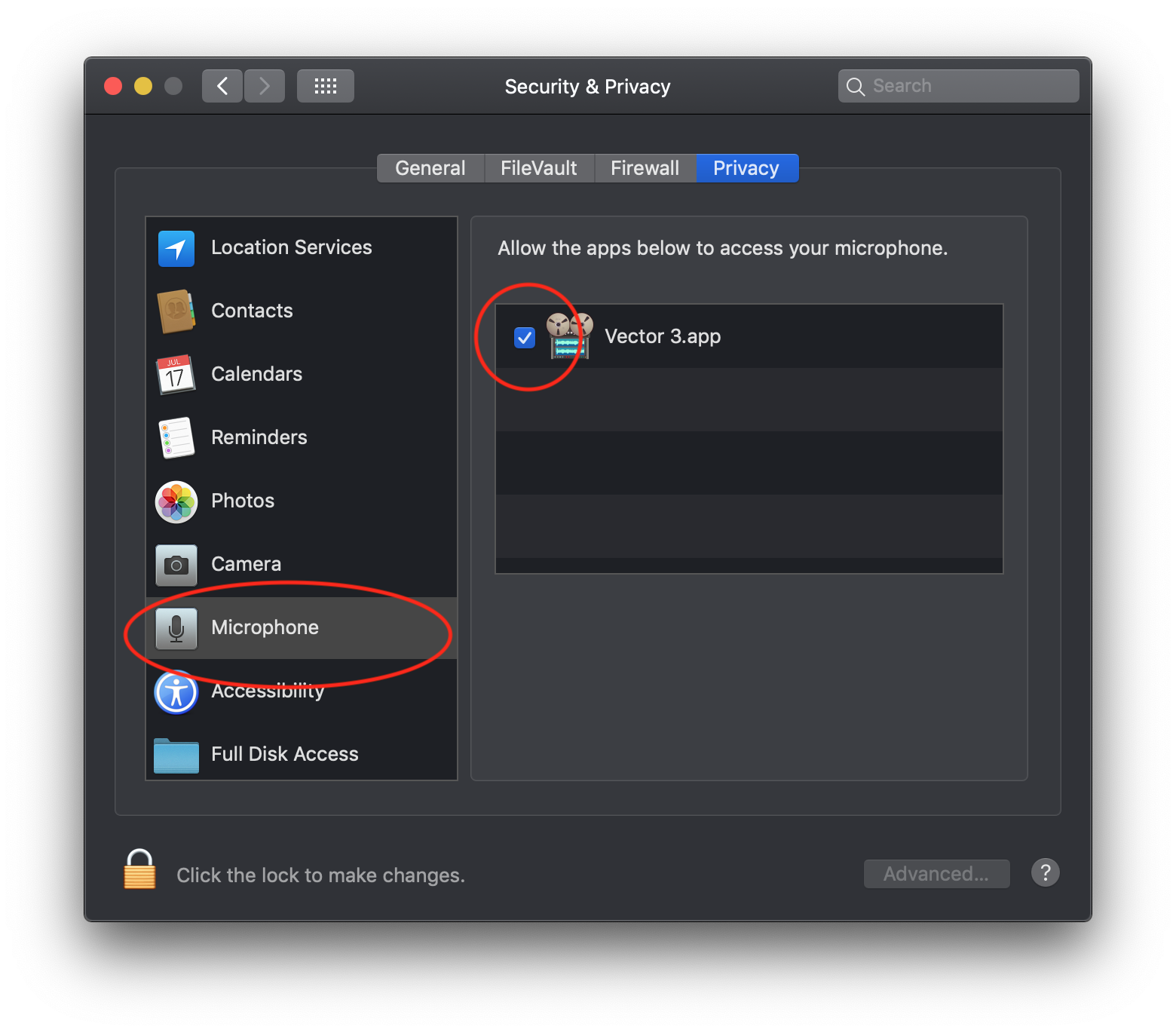 permissions reset app mojave